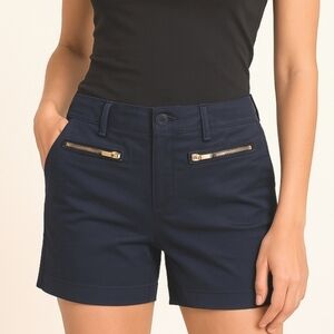 Michael Michael Kors Low Rise Shorts Navy Blue 2